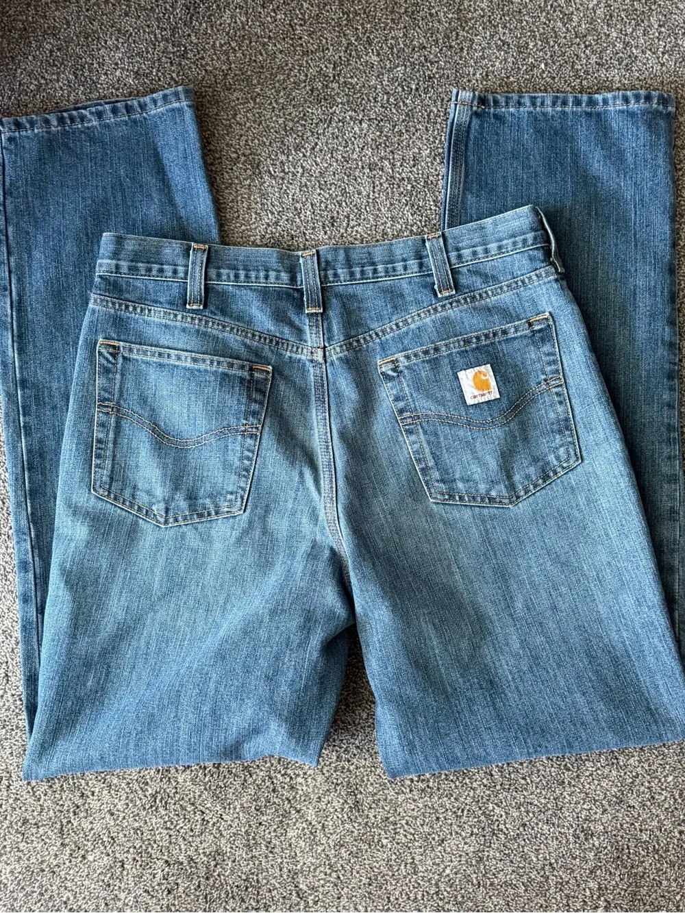 Carhartt Men's Light Blue Relaxed Fit Jeans